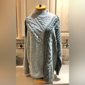 Simply Vera Vera Wang Charcoal Gray Knit Sweater XXL